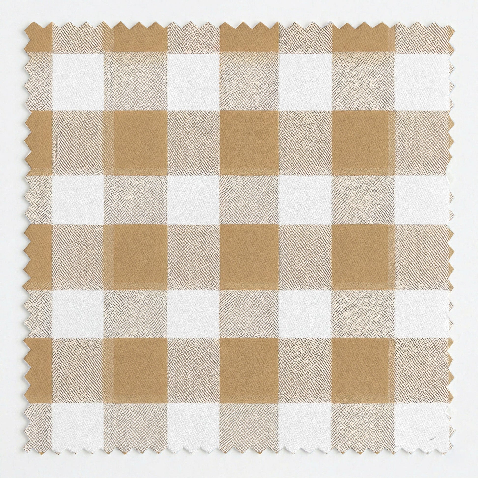 Tan Gingham - Fabric - Linen Rowe