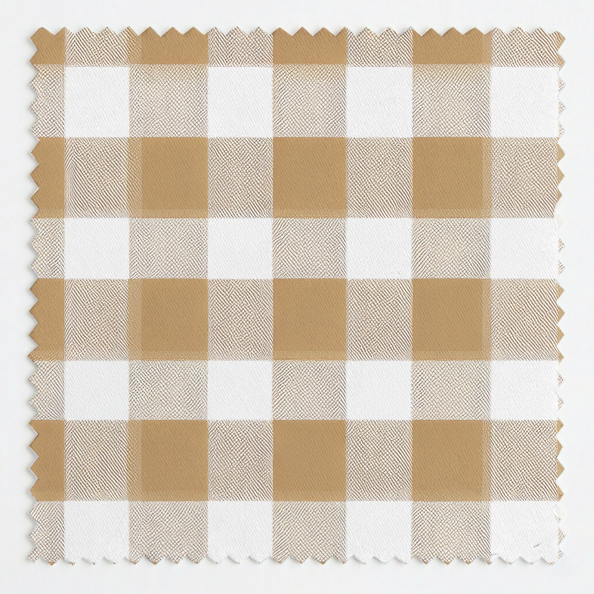 Tan Gingham - Fabric - Linen Rowe