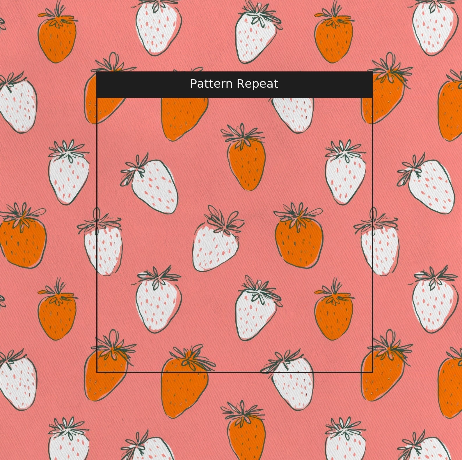 Tastes Like Strawberries - Fabric - Linen Rowe