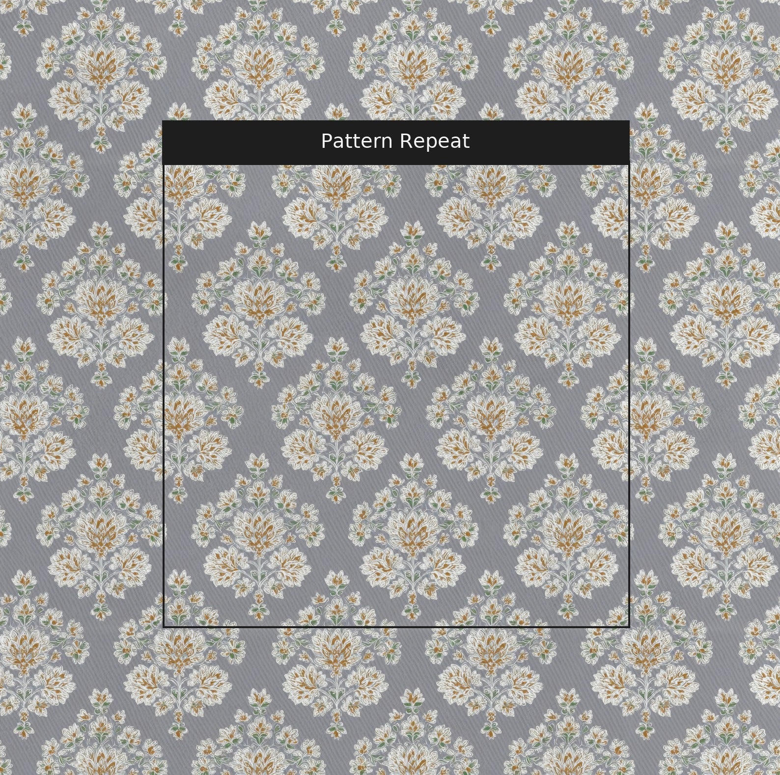Taupe Damask - Fabric - Linen Rowe