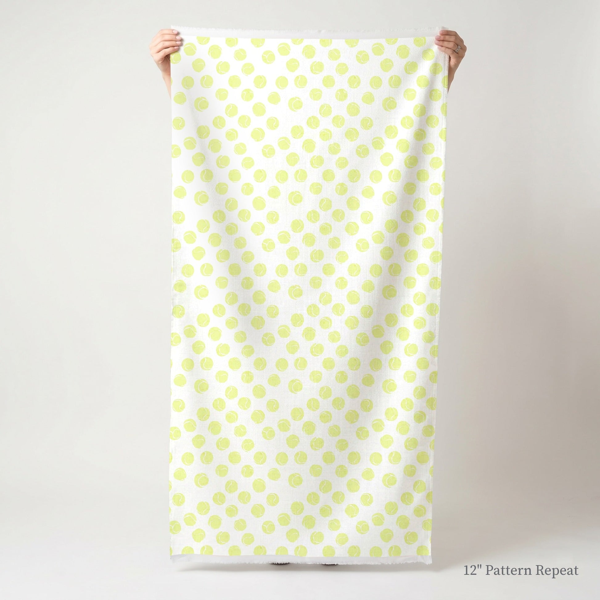 Tennis Ball Polka Dot - Fabric - Linen Rowe