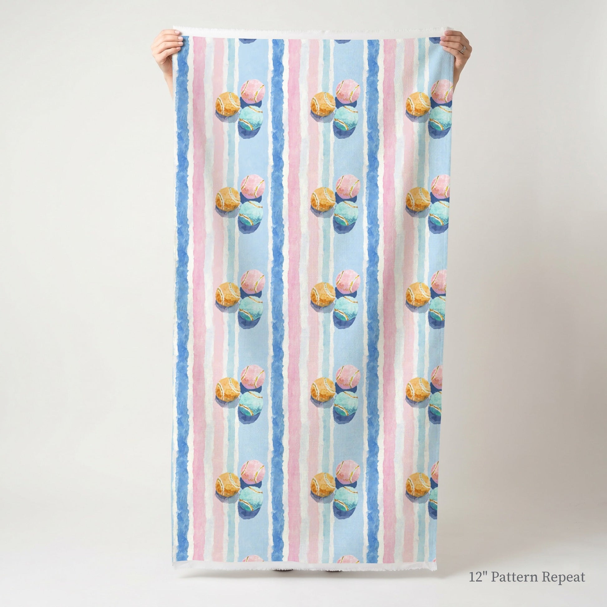 Tennis Club Stripes - Fabric - Linen Rowe