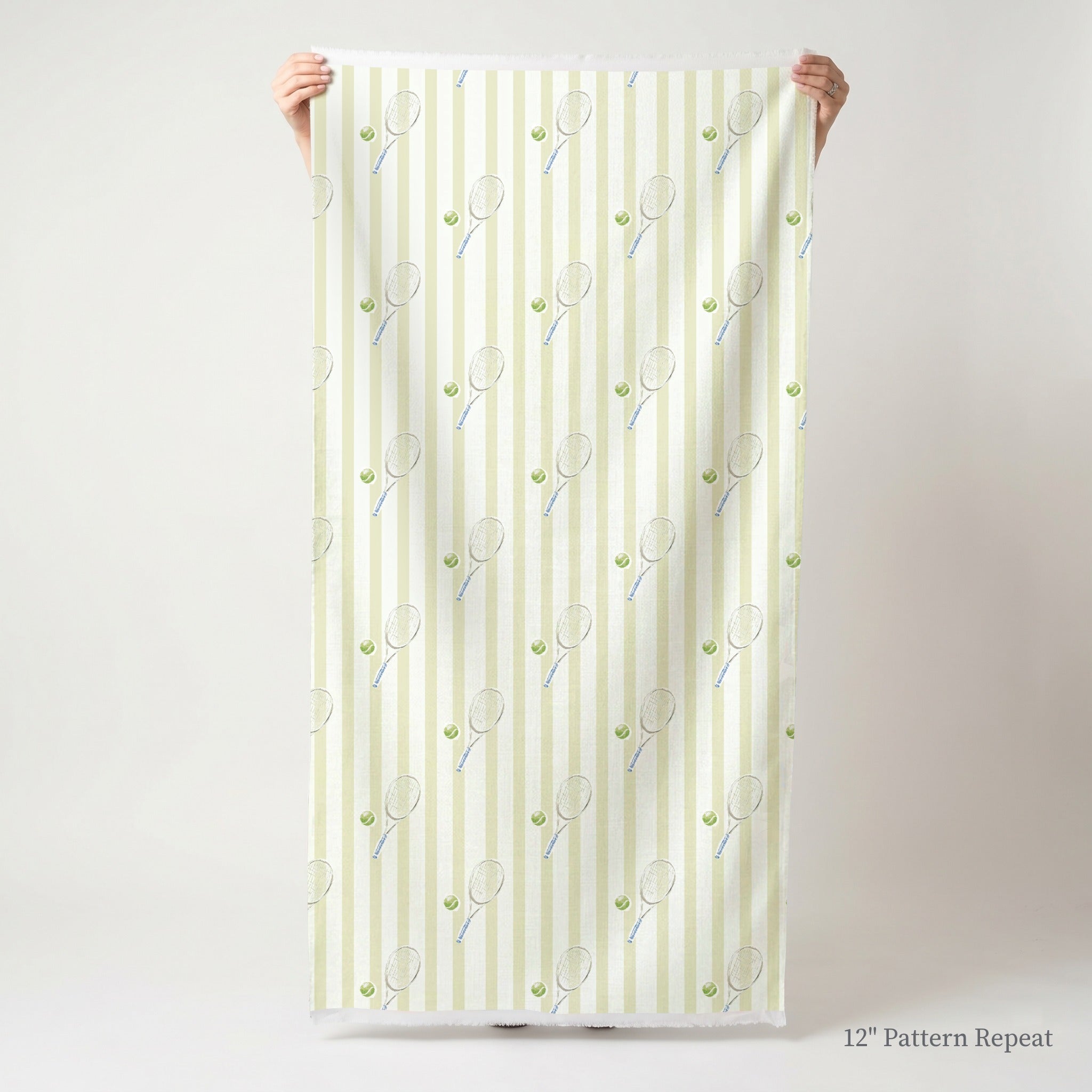 Tennis Striped - Fabric - Linen Rowe