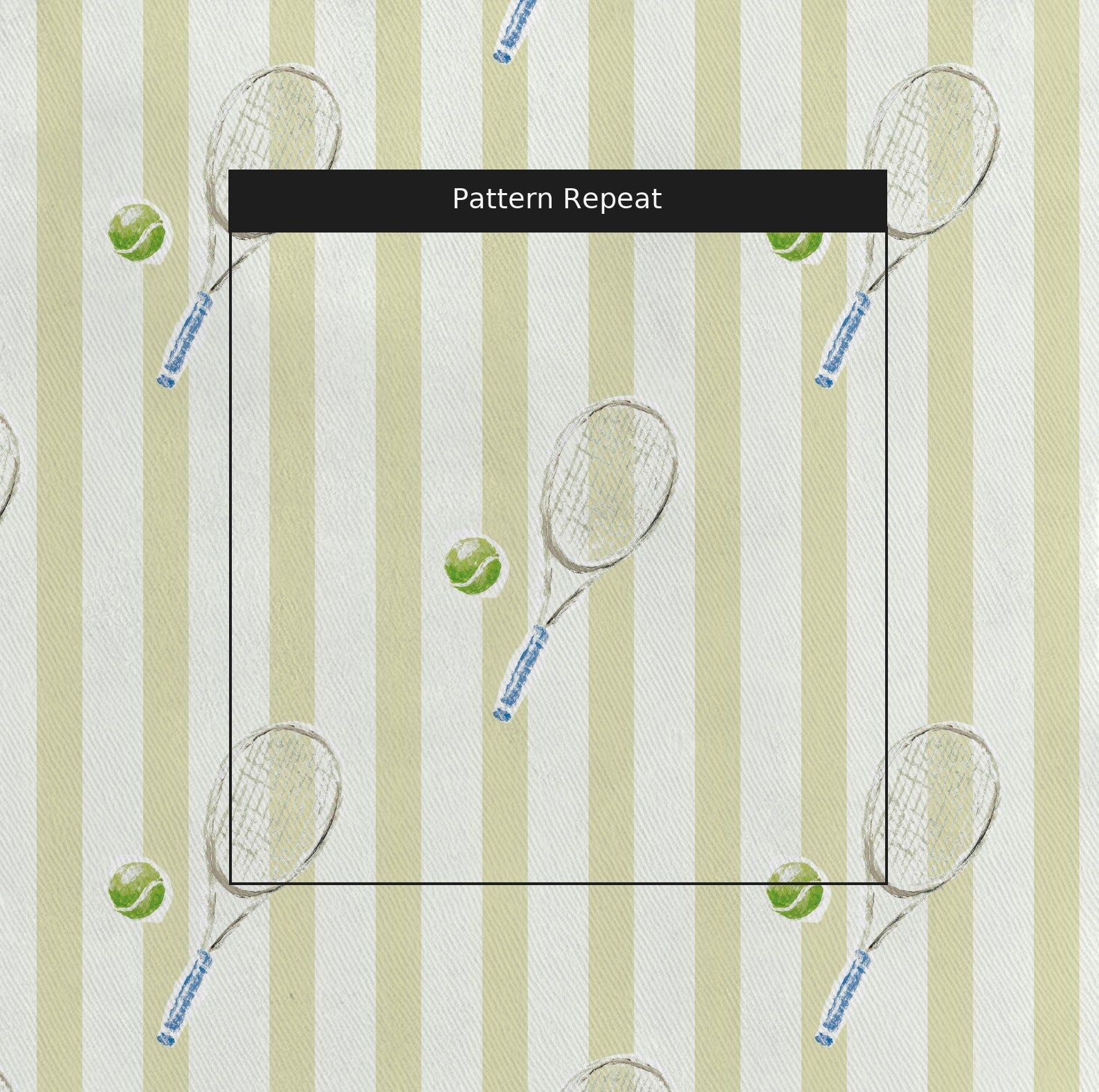 Tennis Striped - Fabric - Linen Rowe