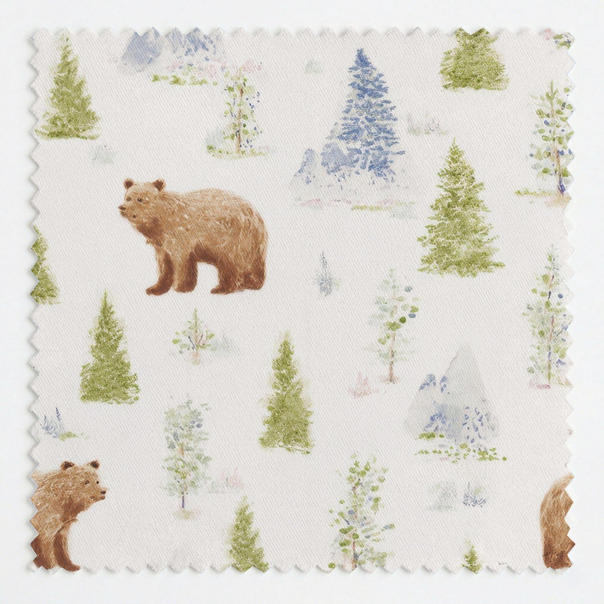 The Brown Bear - Fabric - Linen Rowe