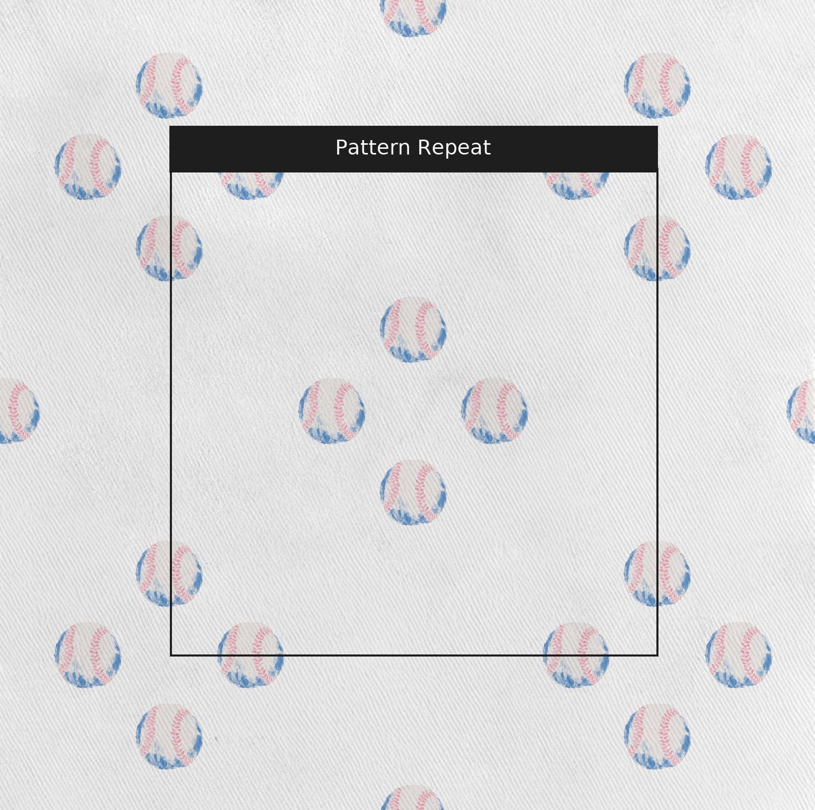 The Diamond Baseball - Fabric - Linen Rowe