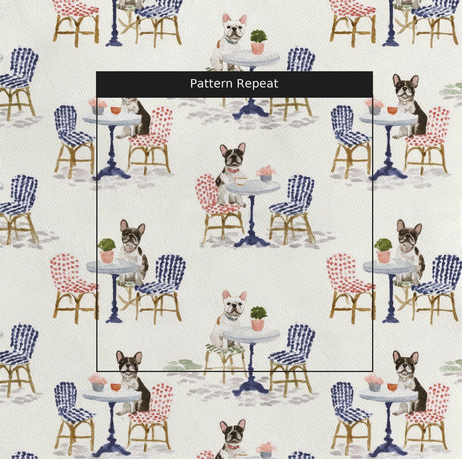 The French Cafe - Fabric - Linen Rowe