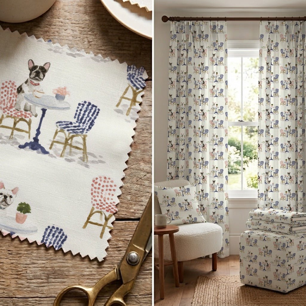 The French Cafe - Fabric - Linen Rowe