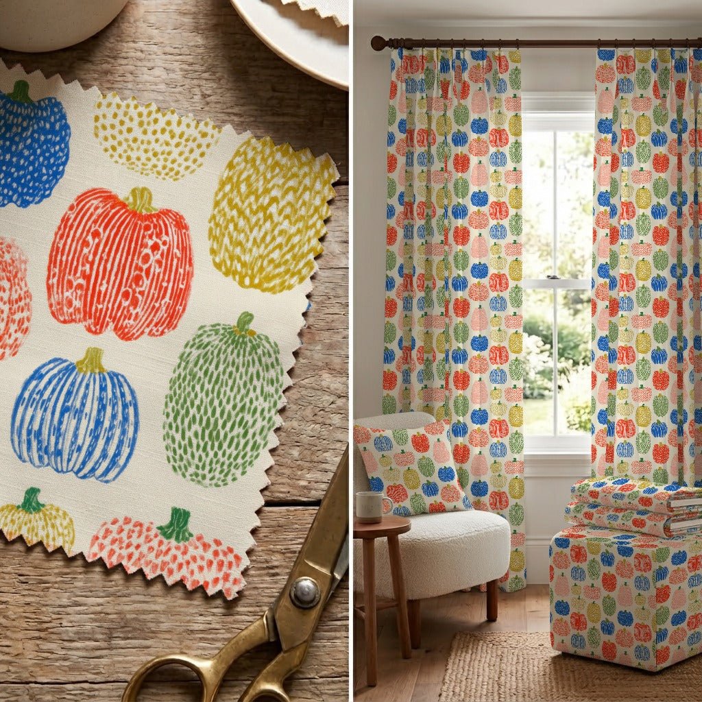 The Friendly Gourd - Fabric - Linen Rowe