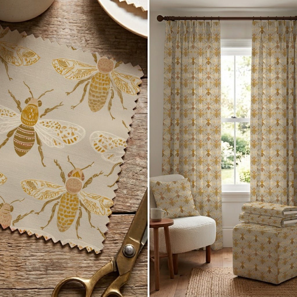 The Hive - Fabric - Linen Rowe