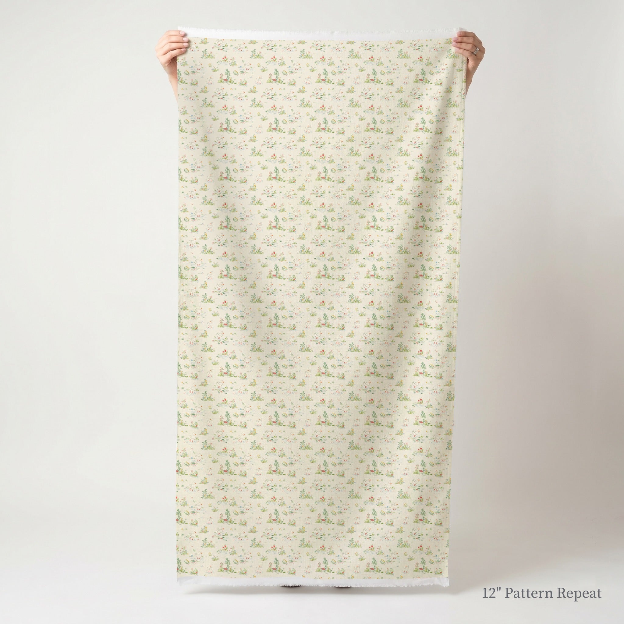 The Muddy Bank - Fabric - Linen Rowe