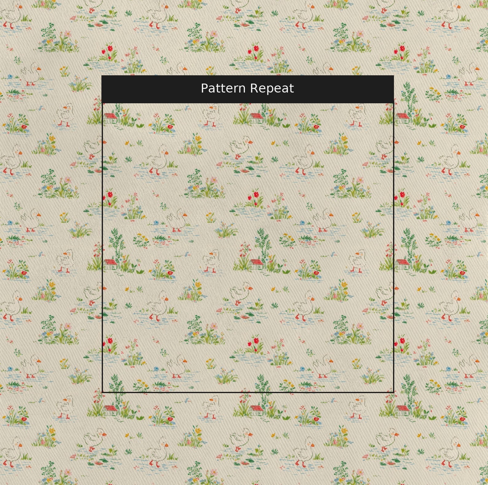 The Muddy Bank - Fabric - Linen Rowe