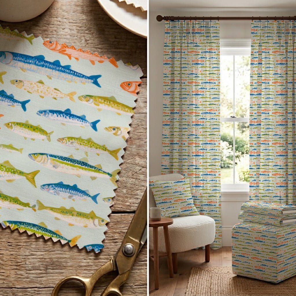 The Ocean Diary - Fabric - Linen Rowe