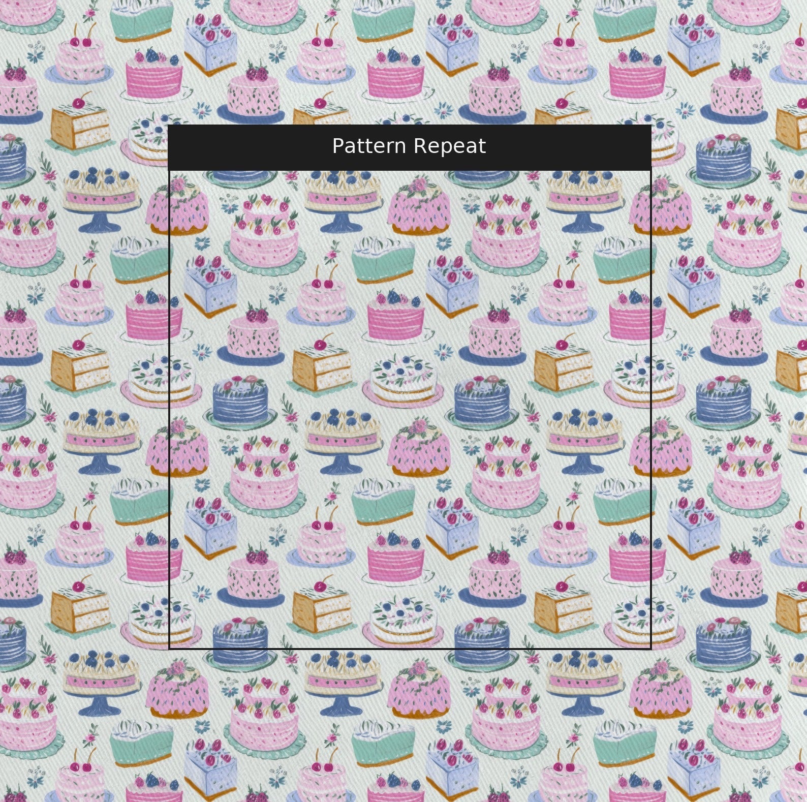 The Patisserie - Fabric - Linen Rowe