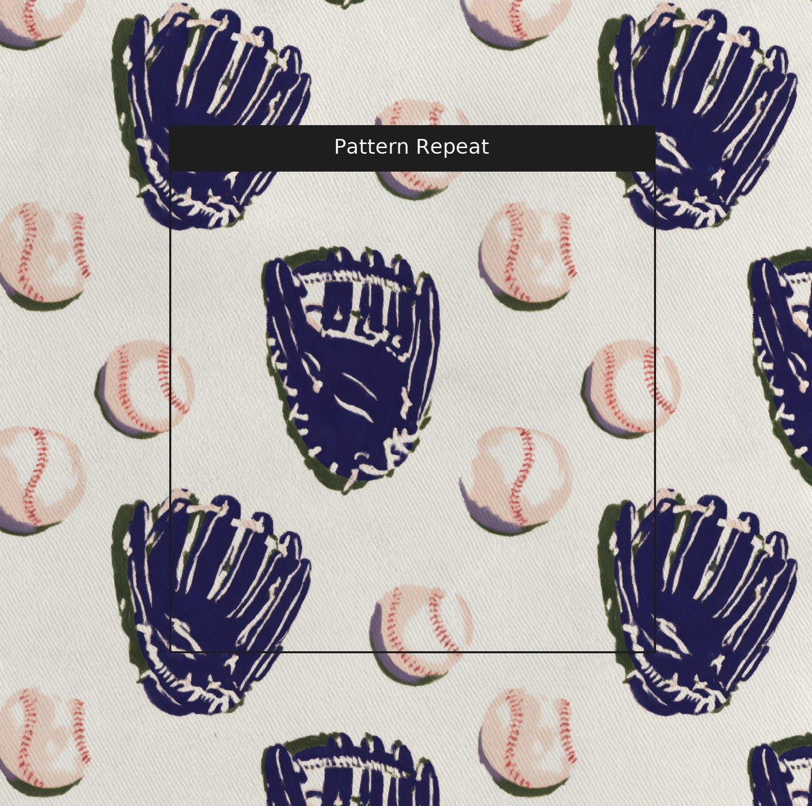 The Retro Mitt - Fabric - Linen Rowe