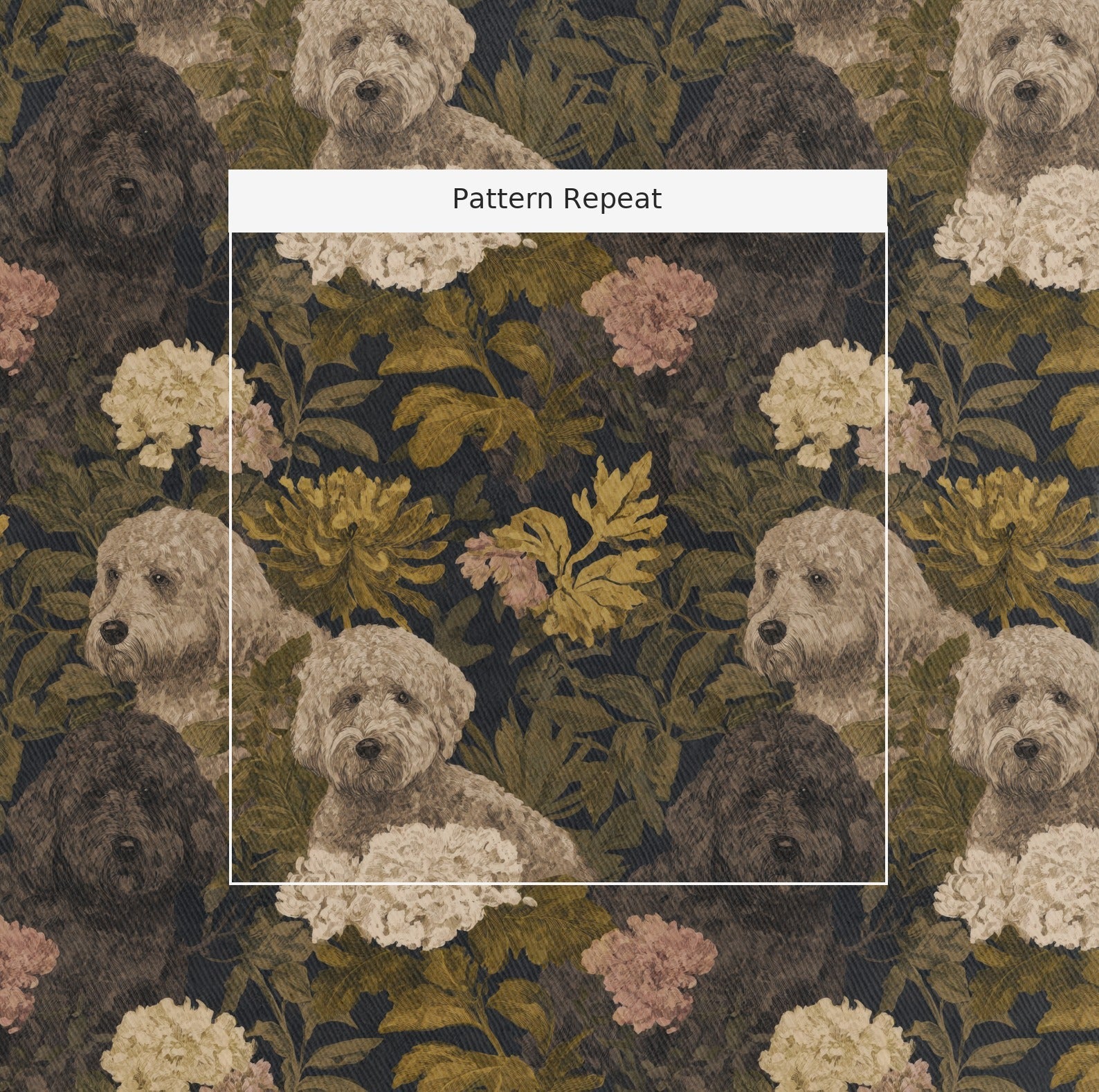 The Warm Doodle - Fabric - Linen Rowe