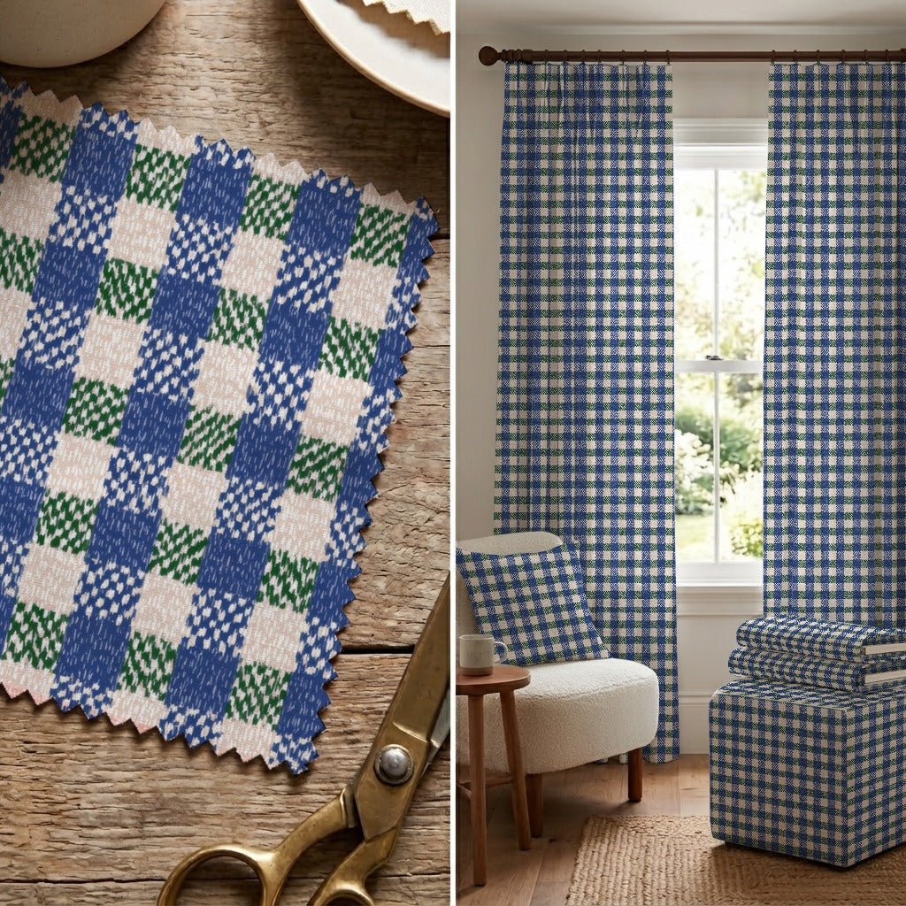 Thorneck Plaid - Fabric - Linen Rowe