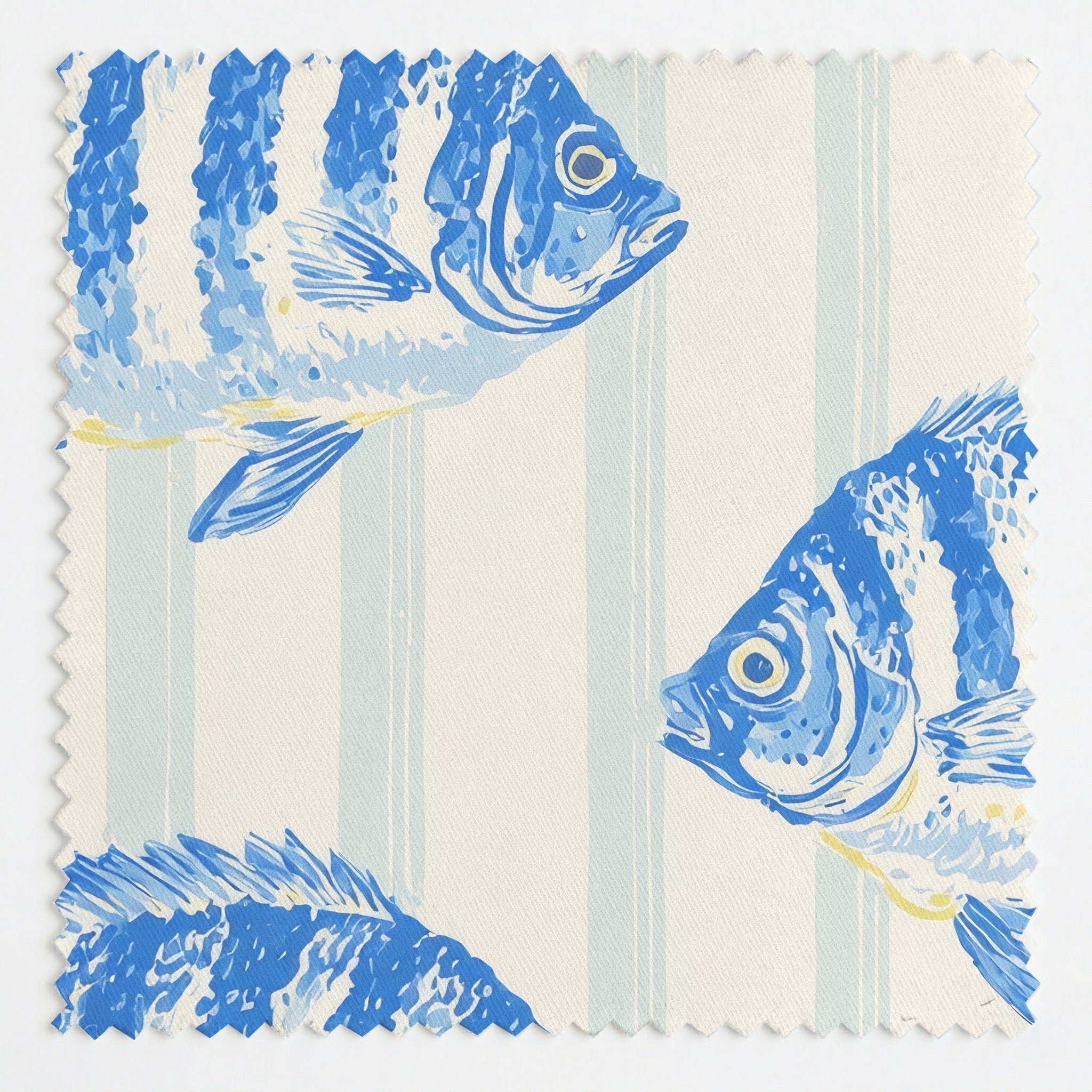 Tidal Fish - Fabric - Linen Rowe