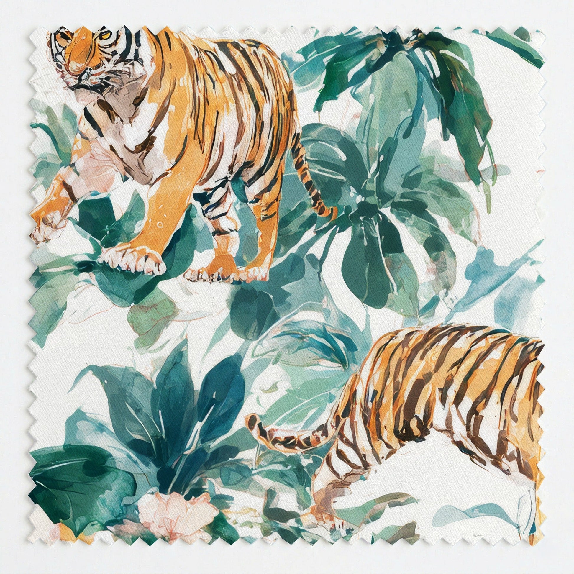 Tiger Gardens - Fabric - Linen Rowe