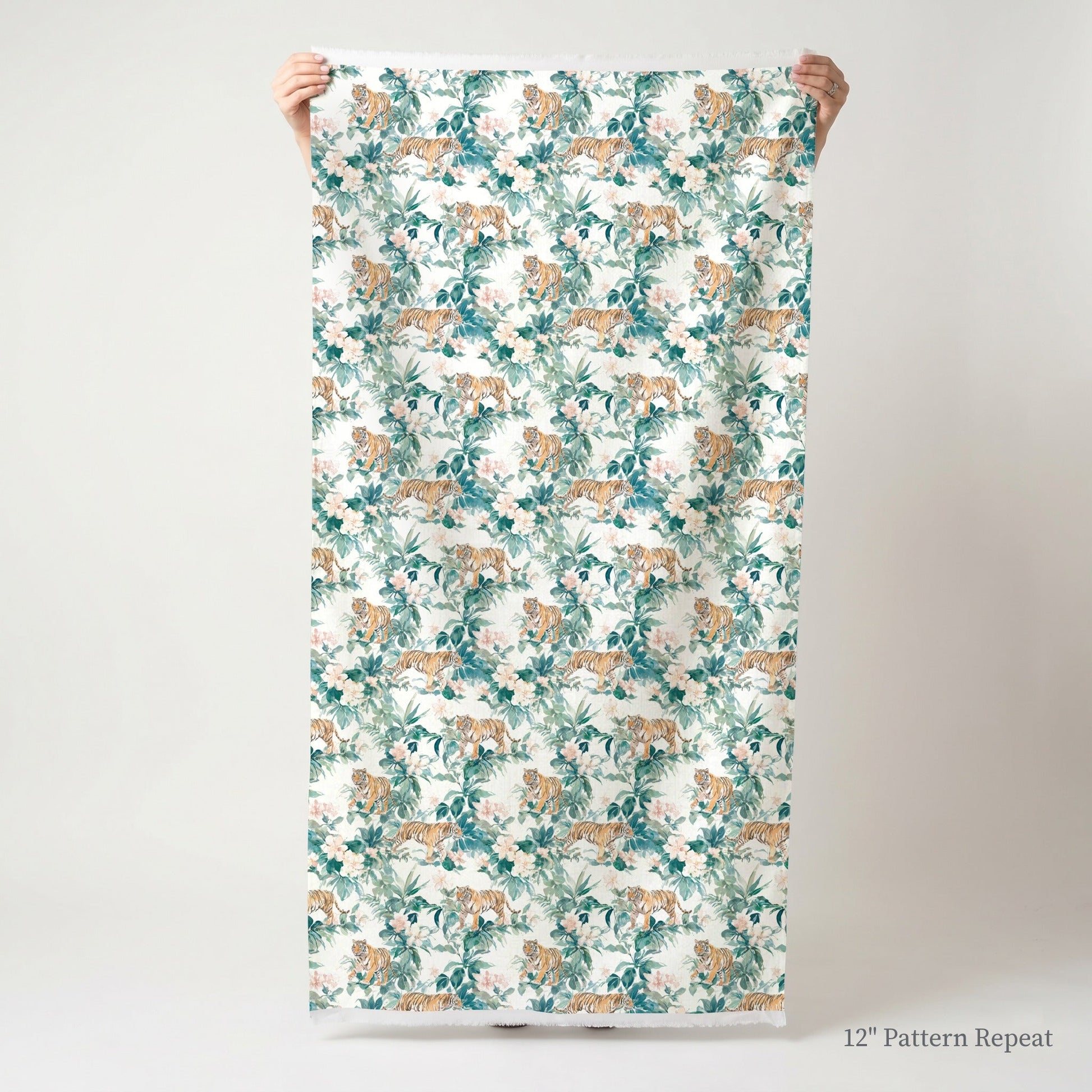 Tiger Gardens - Fabric - Linen Rowe