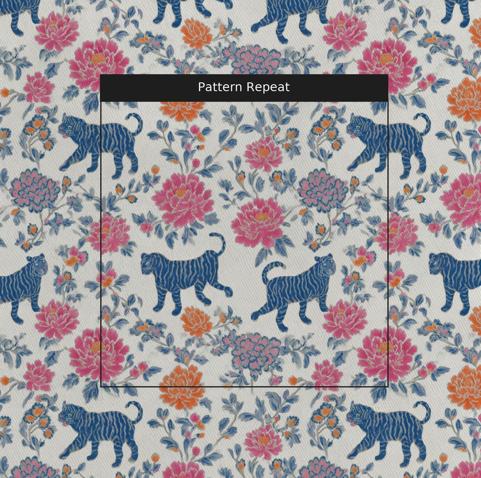 Tiger Queen - Fabric - Linen Rowe