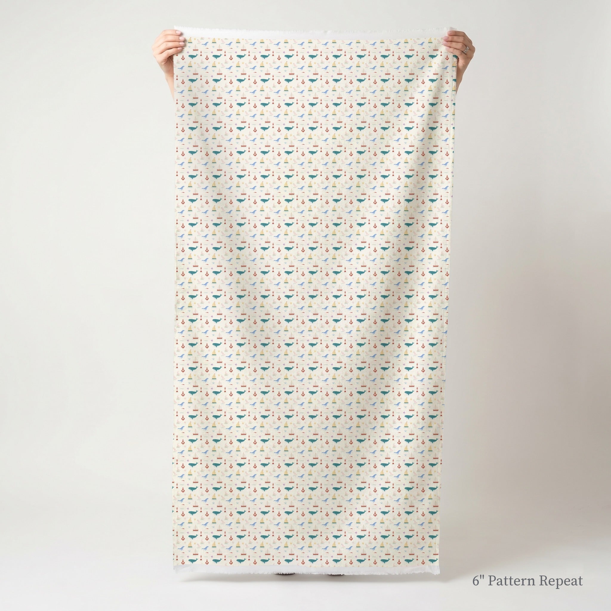 Tiny Sea - Fabric - Linen Rowe