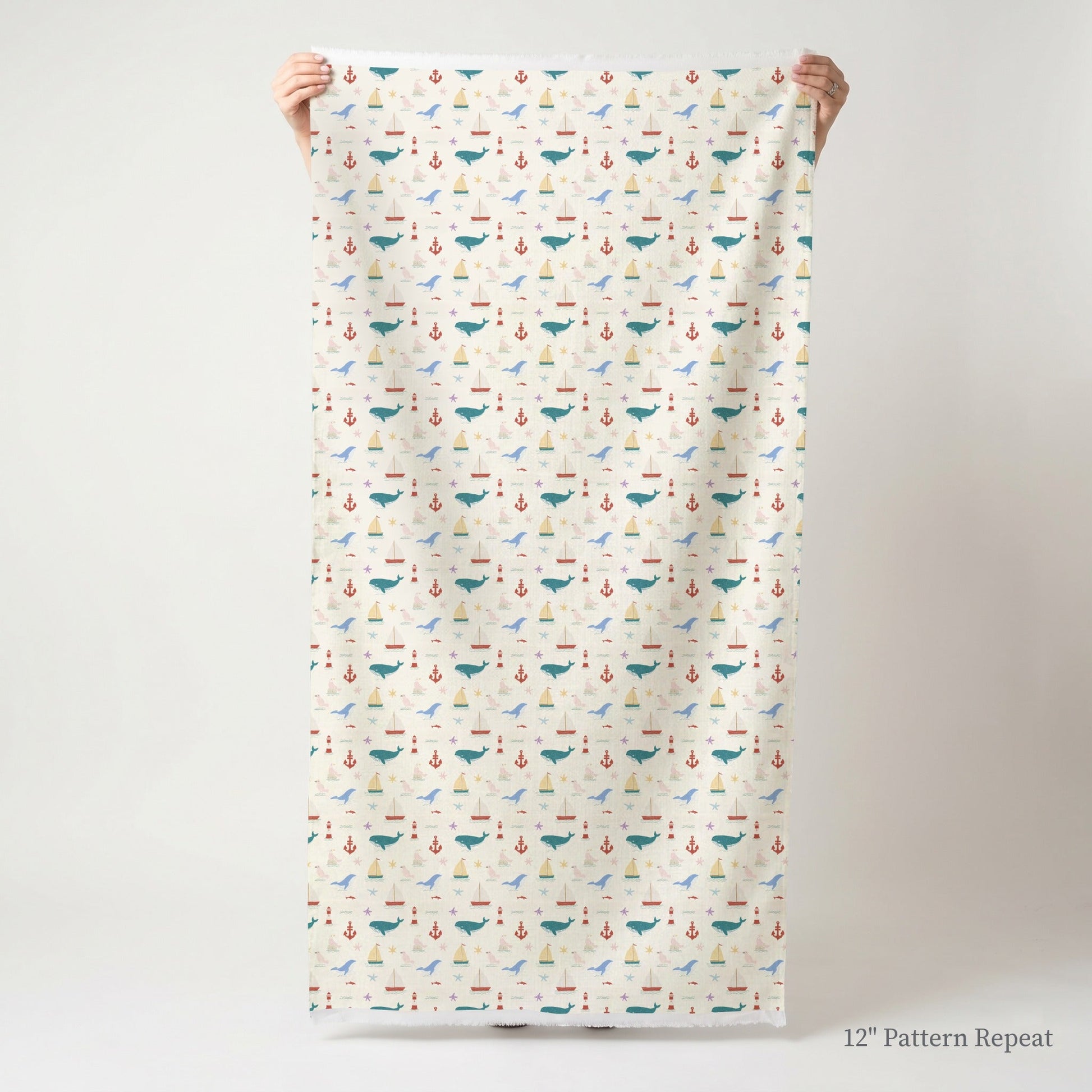 Tiny Sea - Fabric - Linen Rowe