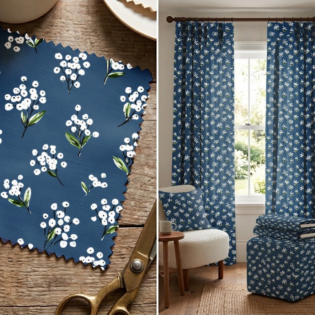 Tivian Blossoms - Fabric - Linen Rowe