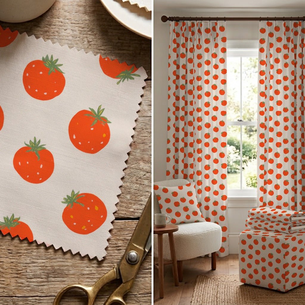 Tomato Based - Fabric - Linen Rowe
