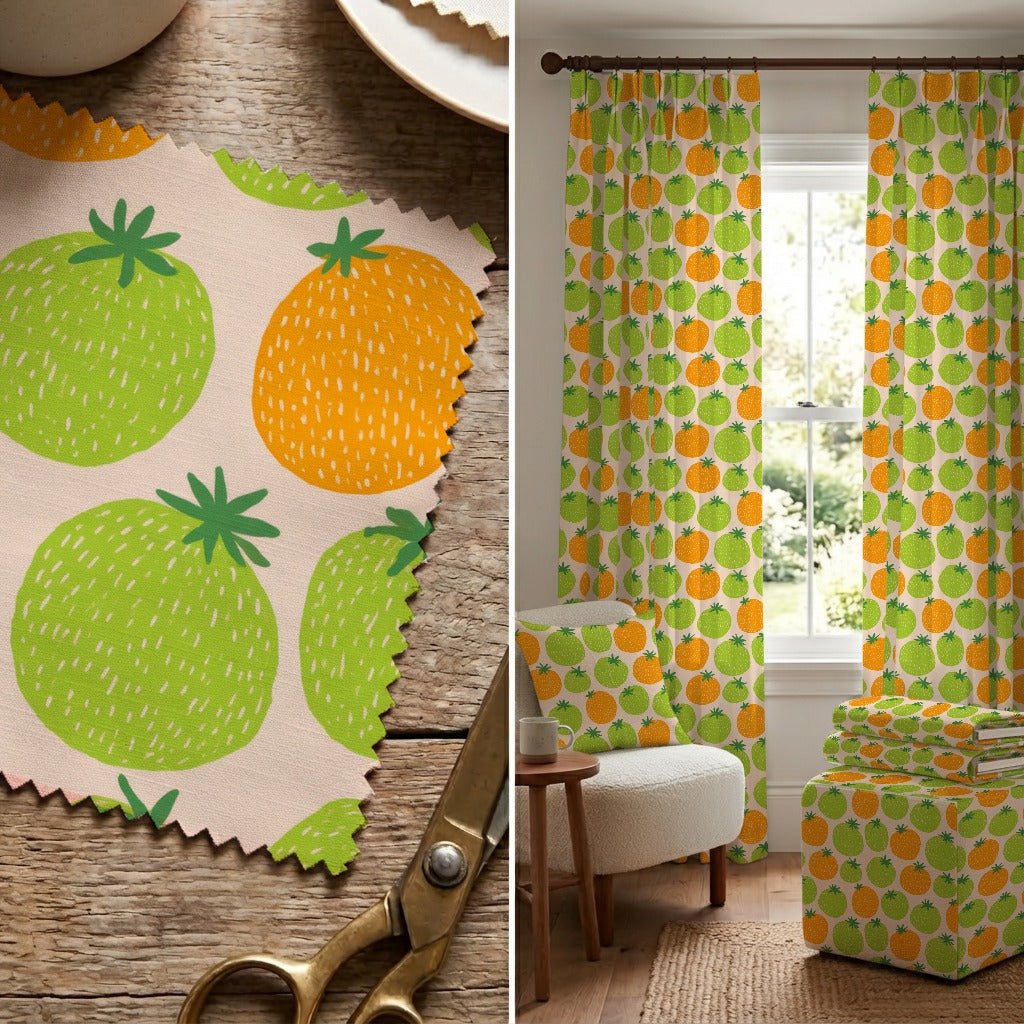 Tomato Garden - Fabric - Linen Rowe