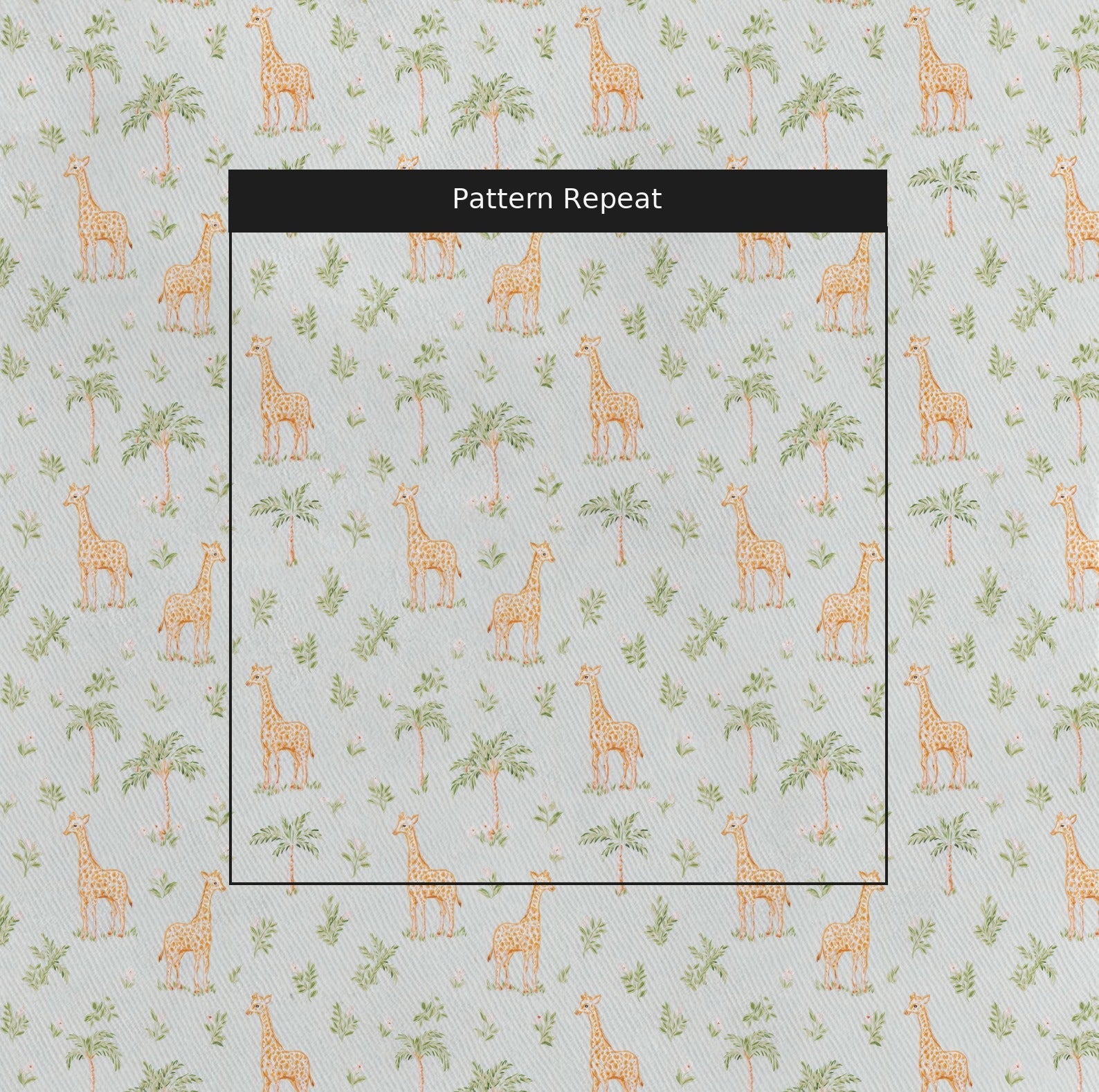 Tropical Giraffe - Fabric - Linen Rowe