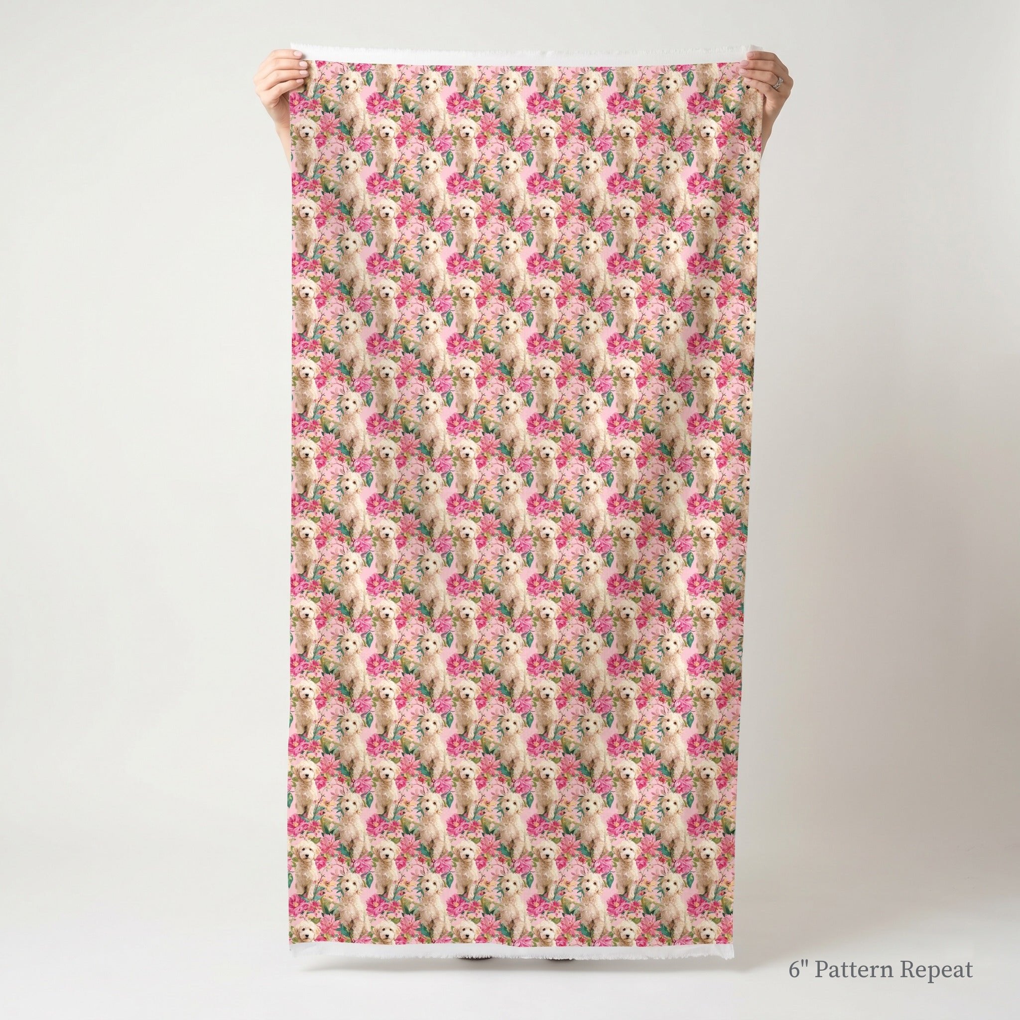 Tropical Goldendoodles - Fabric - Linen Rowe