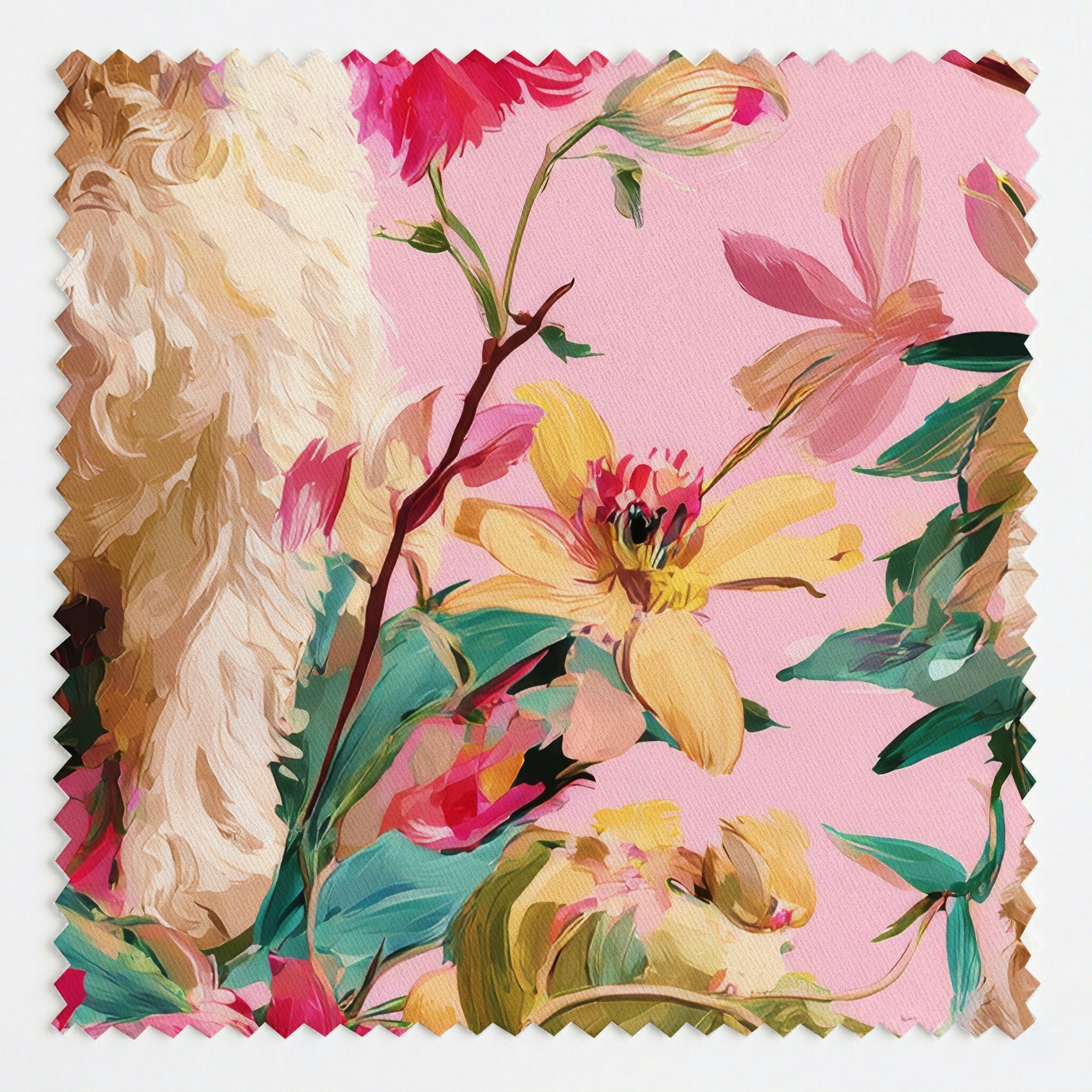 Tropical Goldendoodles - Fabric - Linen Rowe