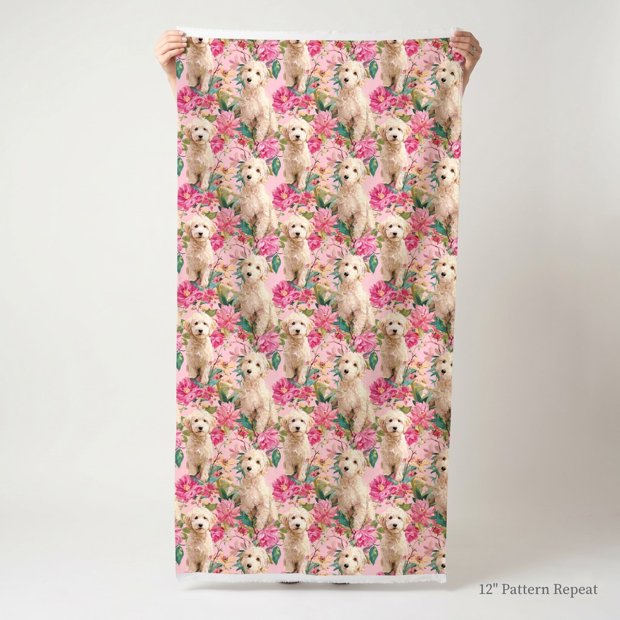 Tropical Goldendoodles - Fabric - Linen Rowe