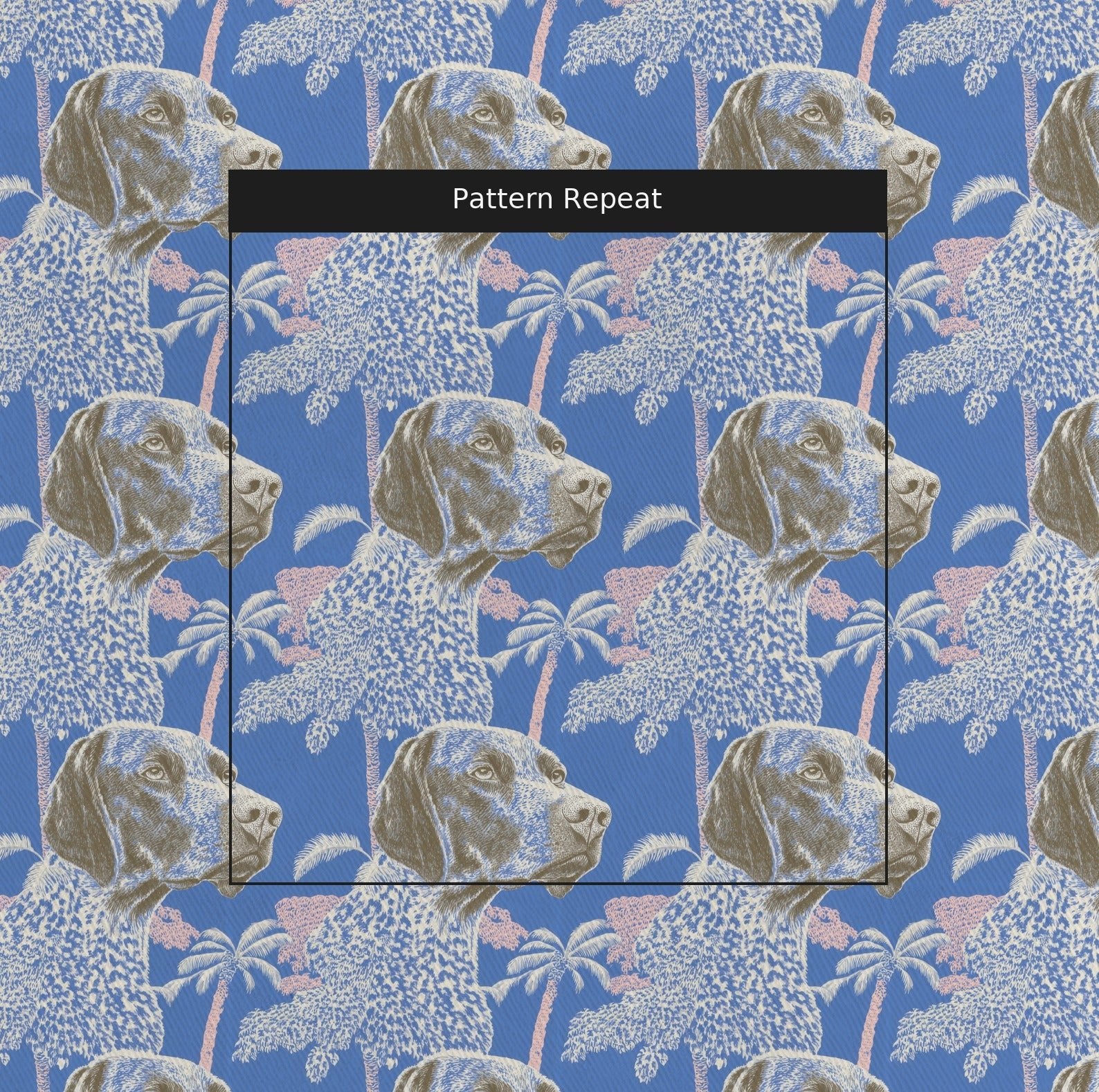 Tropical Pointer - Fabric - Linen Rowe