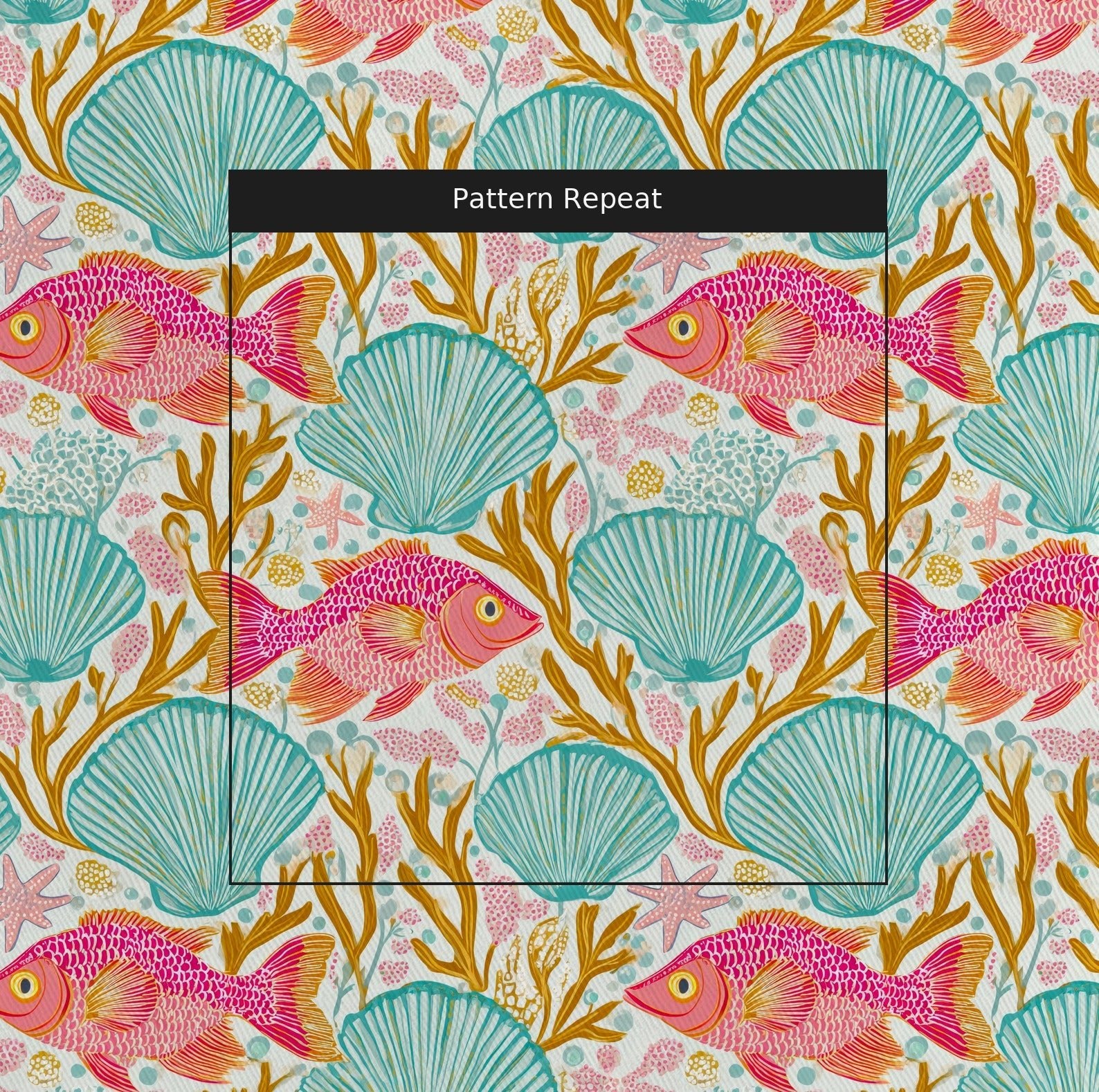 Tropical Reef - Fabric - Linen Rowe