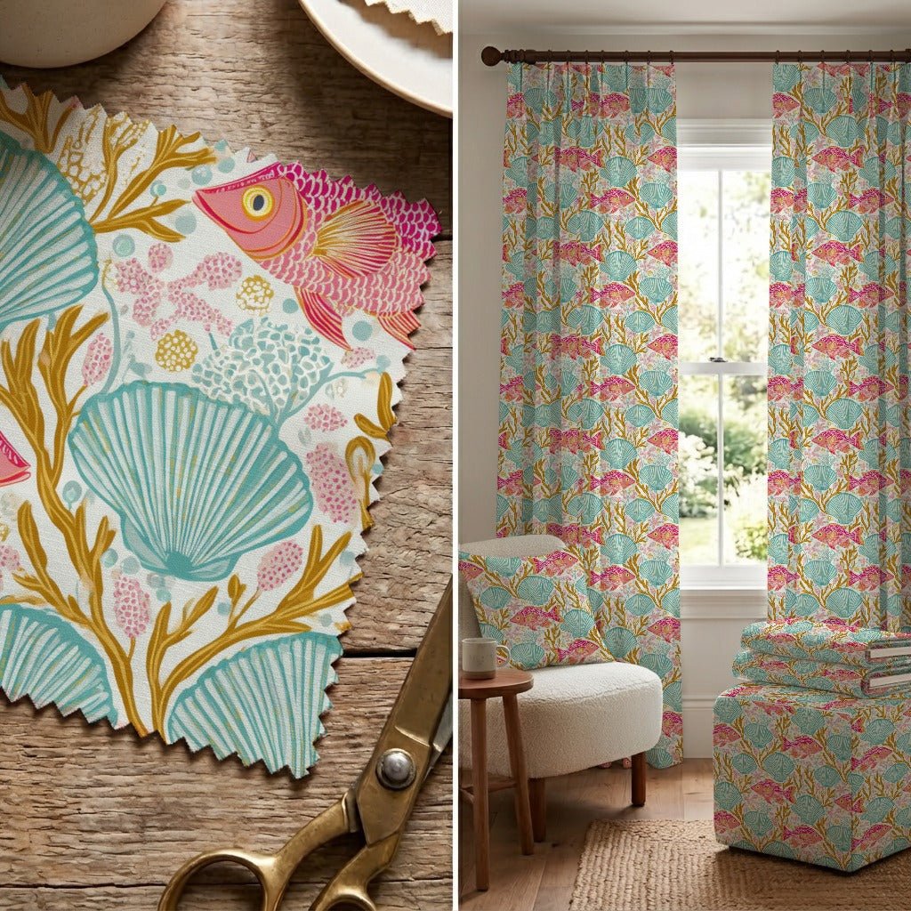 Tropical Reef - Fabric - Linen Rowe