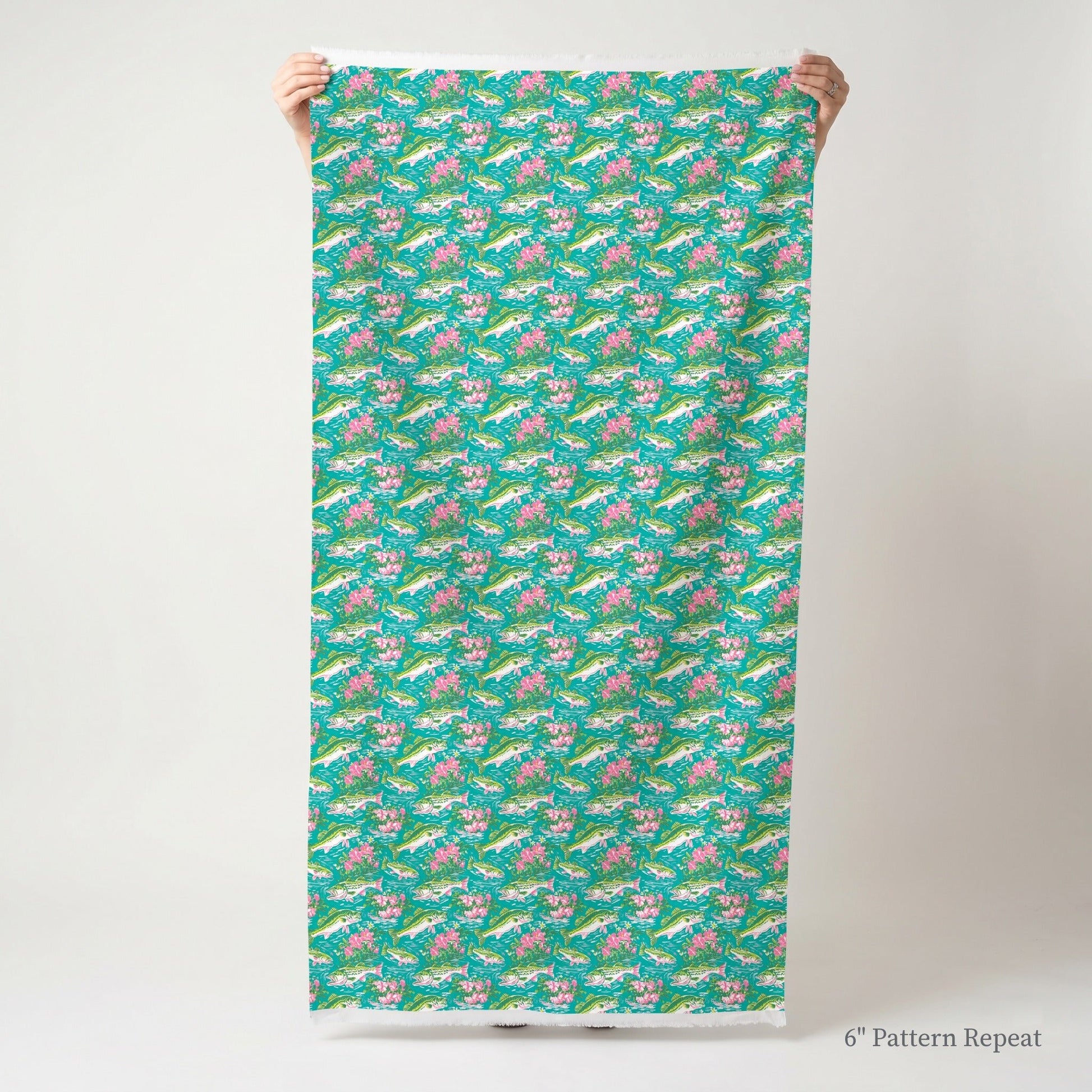 Tropical Trout - Fabric - Linen Rowe