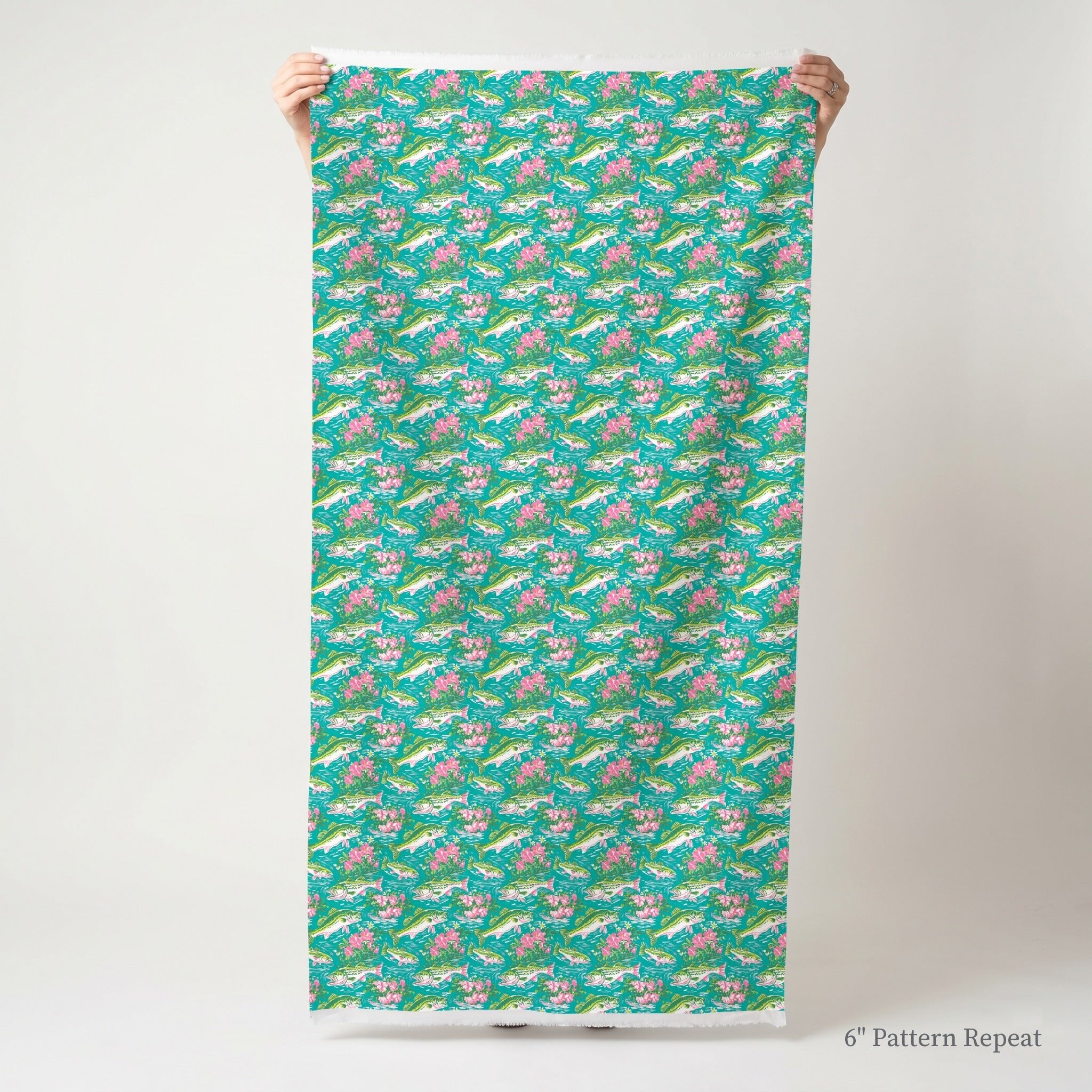 Tropical Trout - Fabric - Linen Rowe