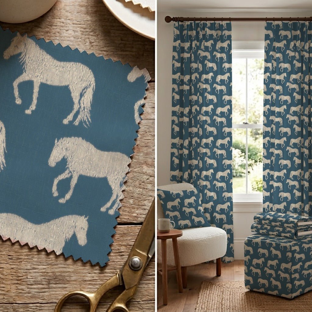 Trots and Gallops - Fabric - Linen Rowe