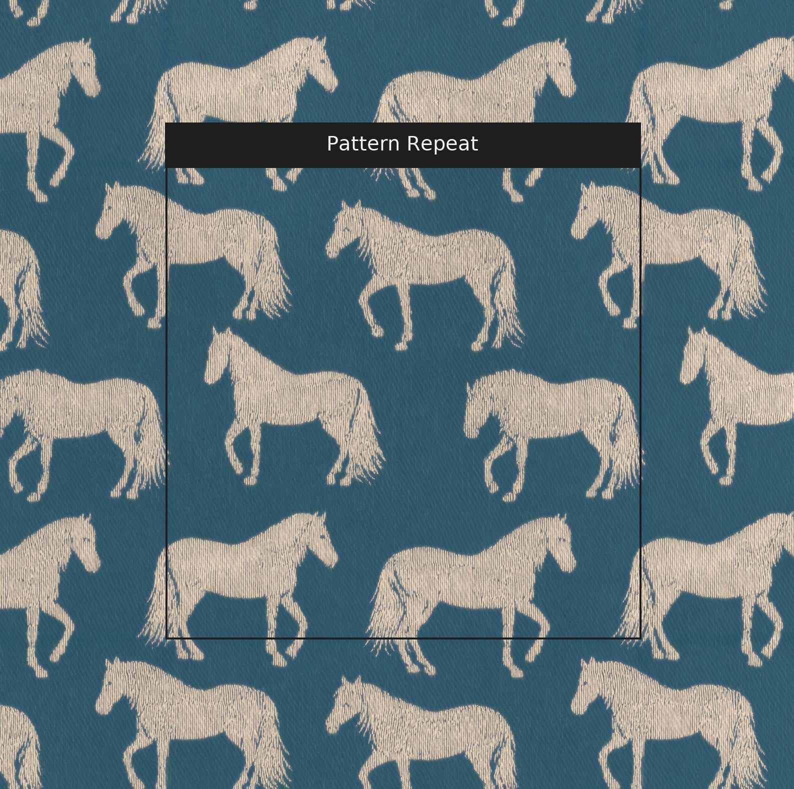 Trots and Gallops - Fabric - Linen Rowe