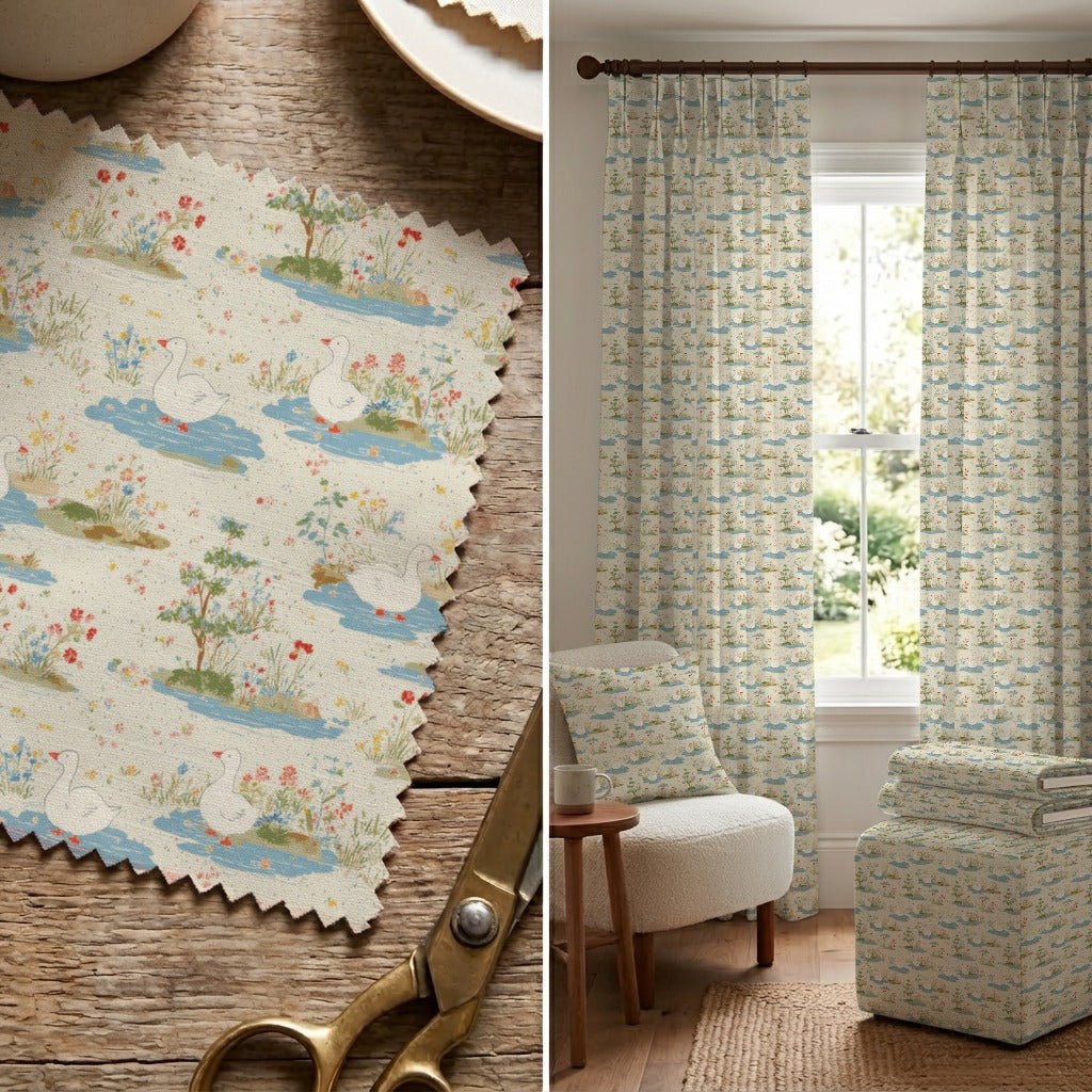 Unbothered Duck - Fabric - Linen Rowe