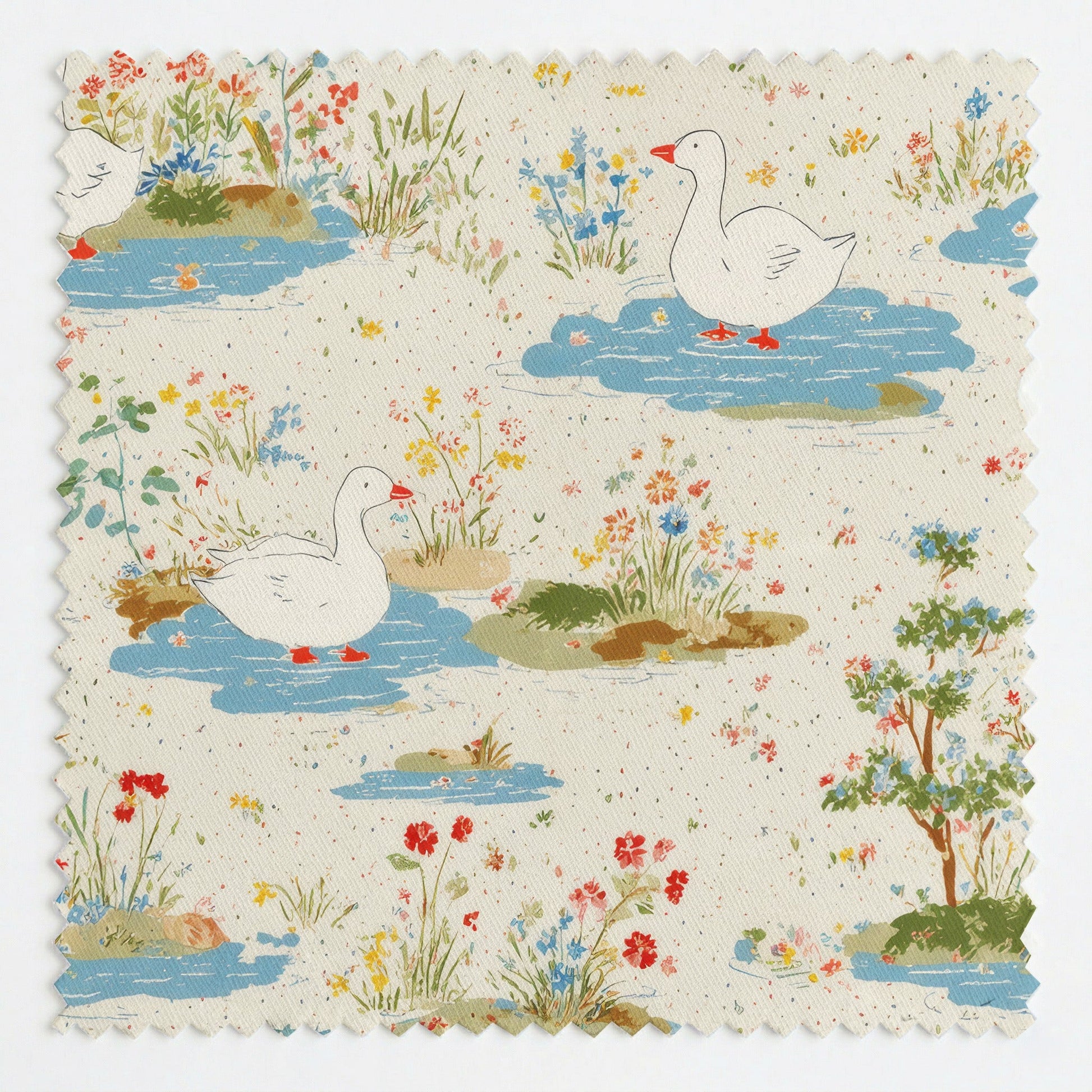 Unbothered Duck - Fabric - Linen Rowe