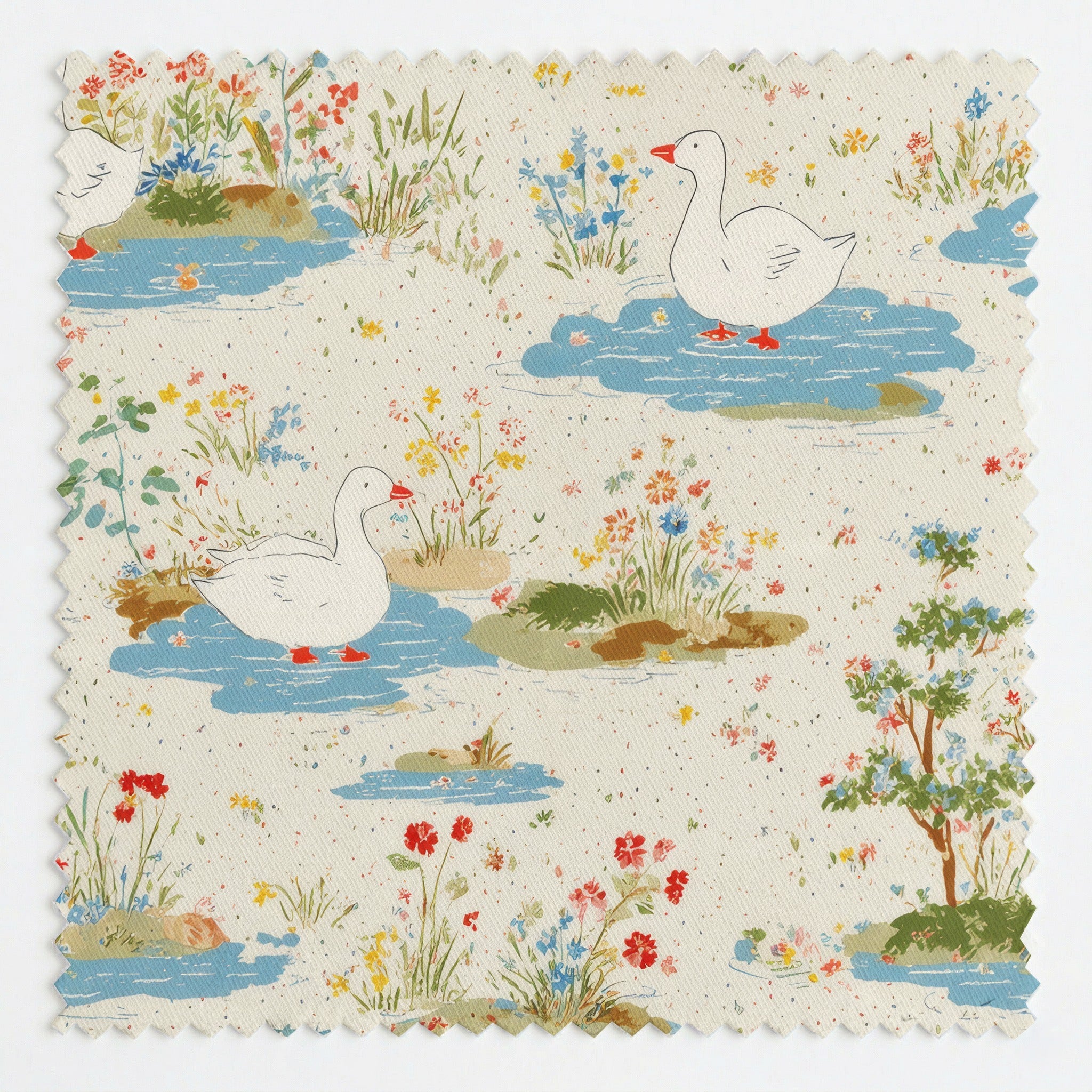 Unbothered Duck - Fabric - Linen Rowe