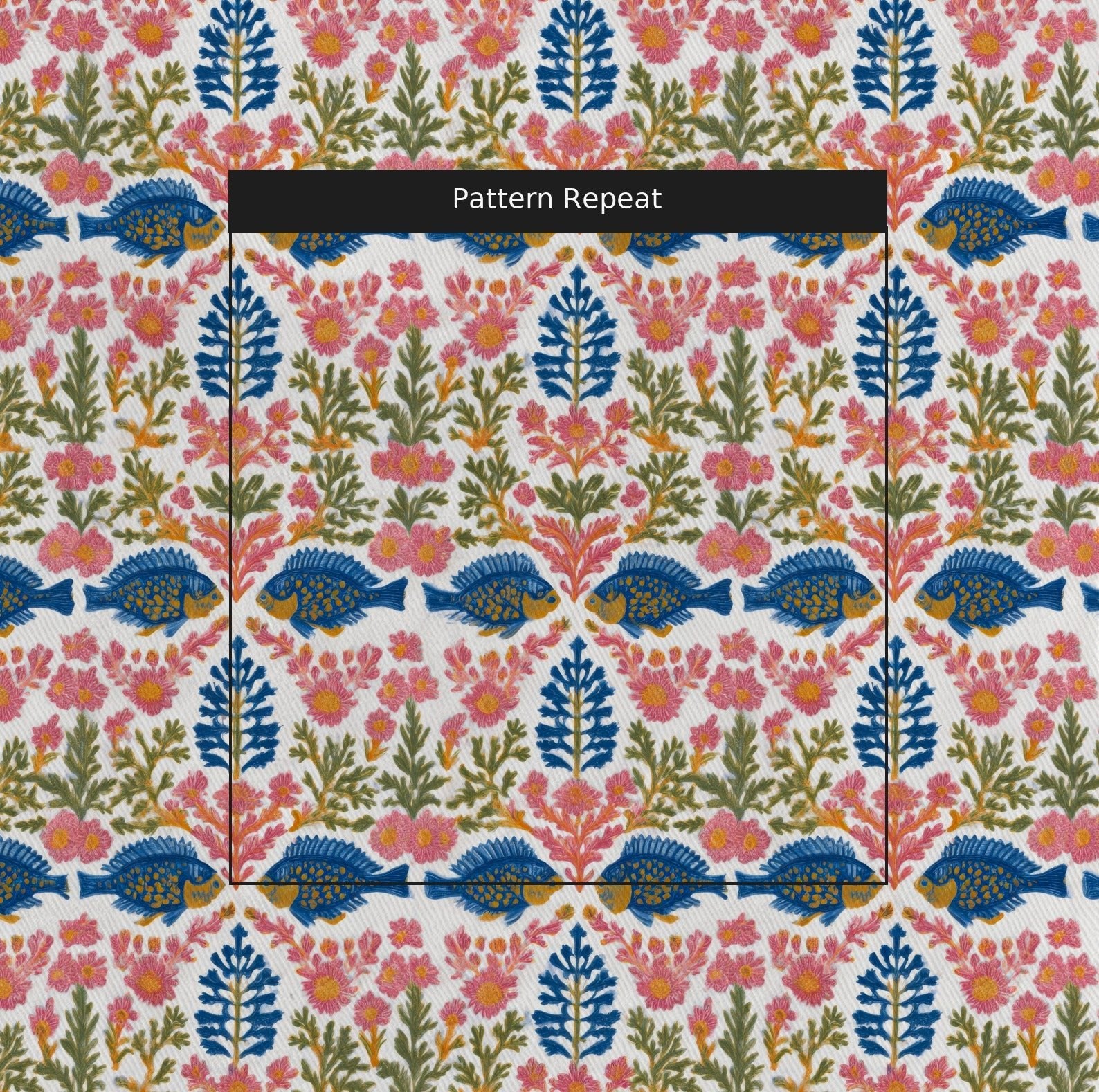 Under The Sea - Fabric - Linen Rowe