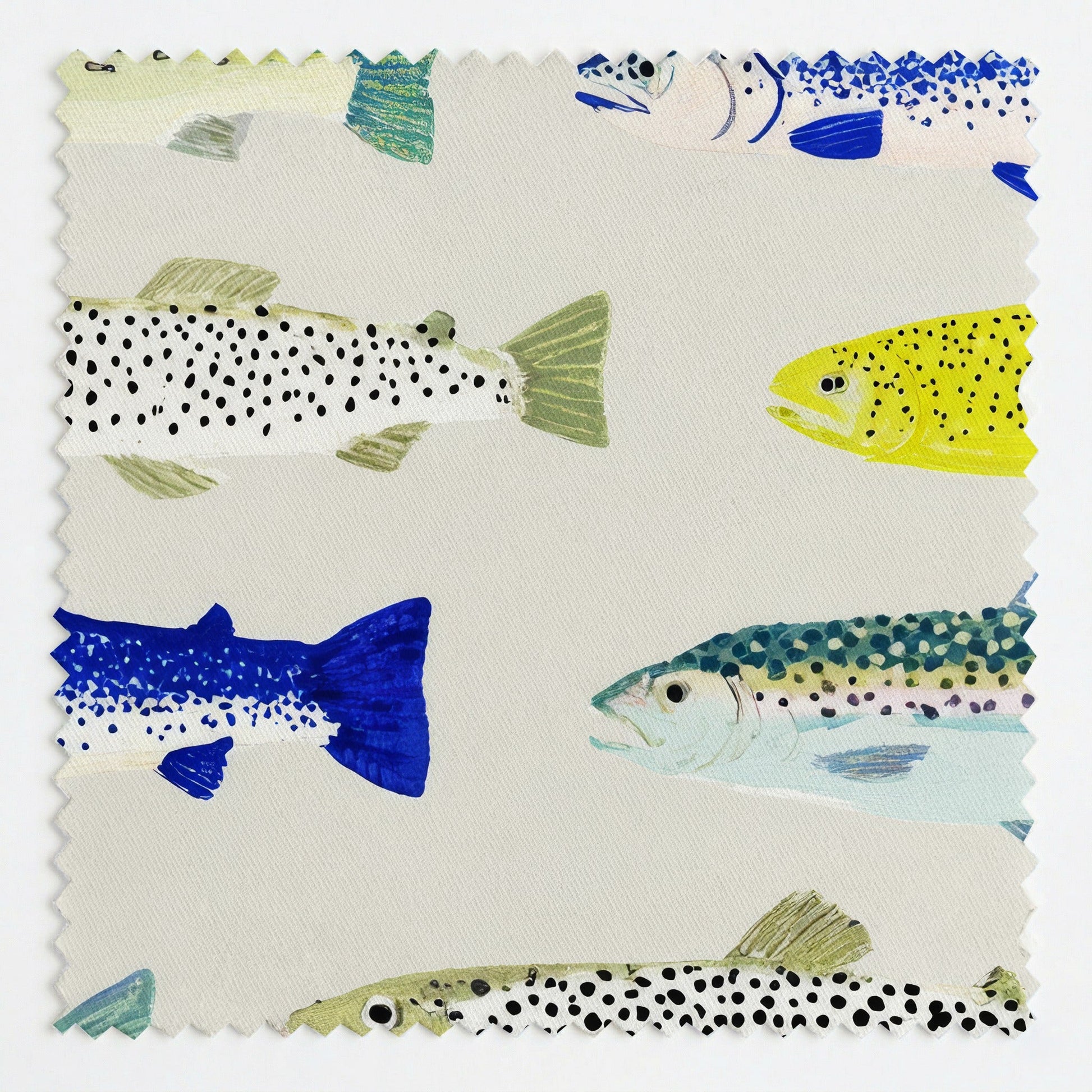 Upstream Swimming - Fabric - Linen Rowe