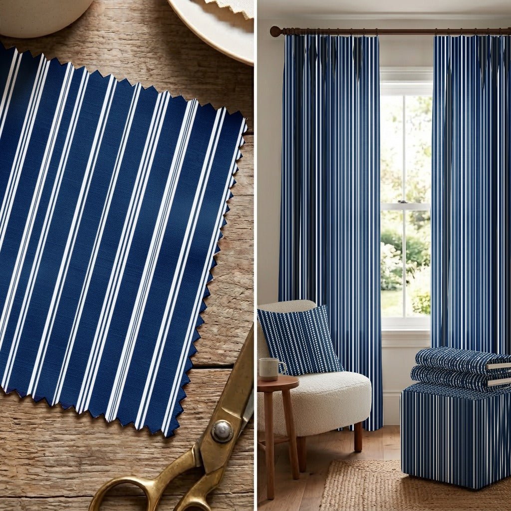 Vale Stripes - Fabric - Linen Rowe
