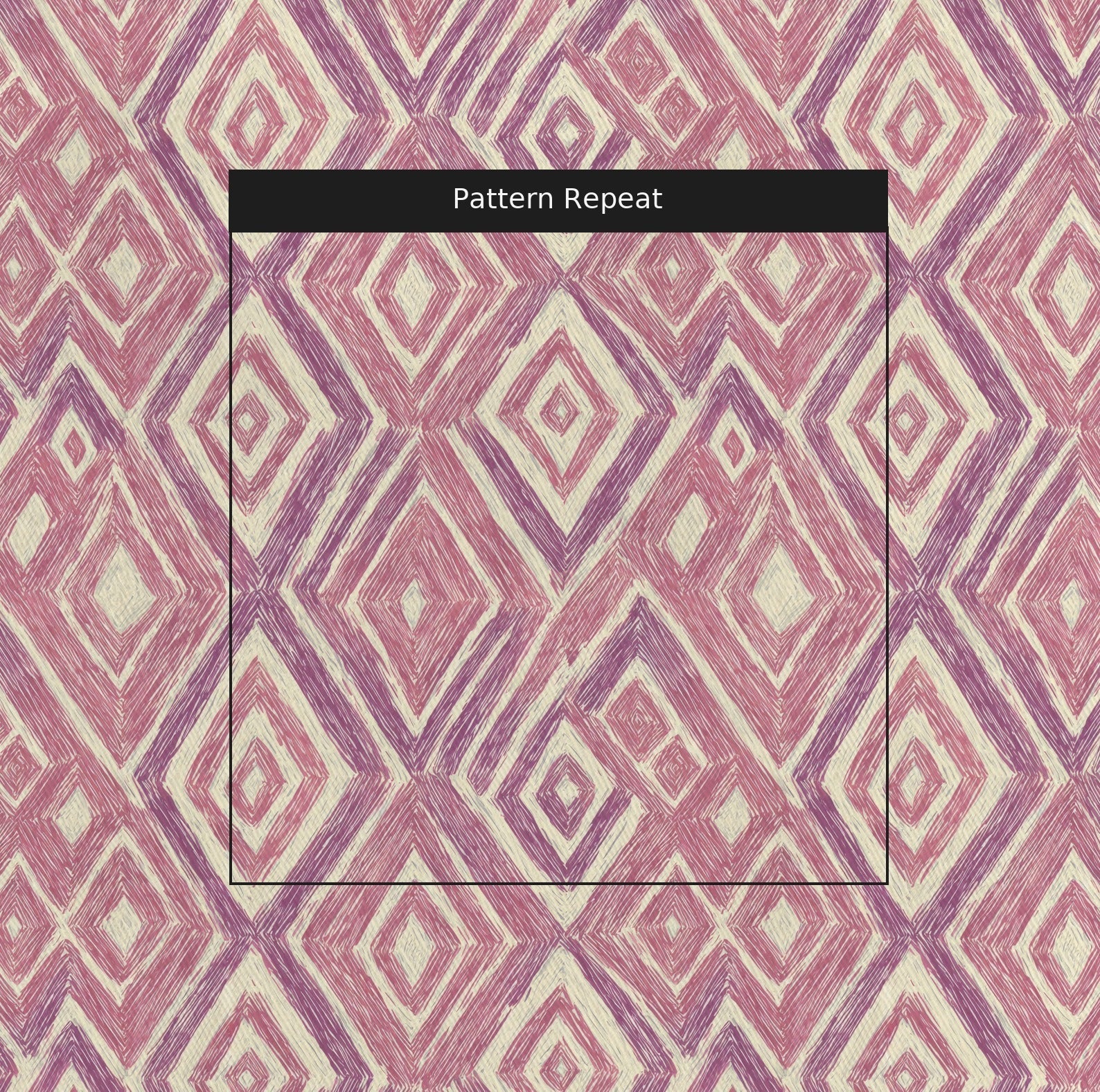 Valentina Diamonds - Fabric - Linen Rowe