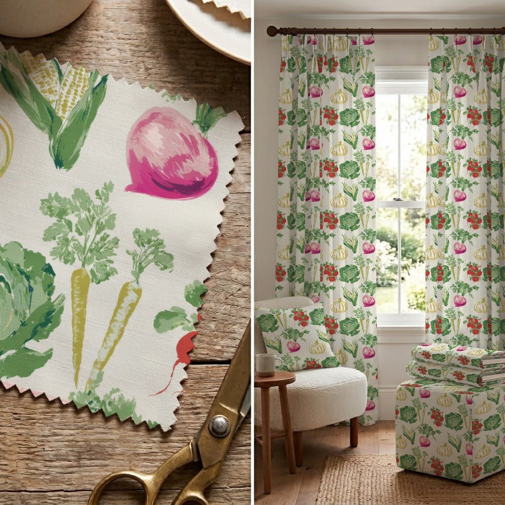 Vegetable Garden - Fabric - Linen Rowe