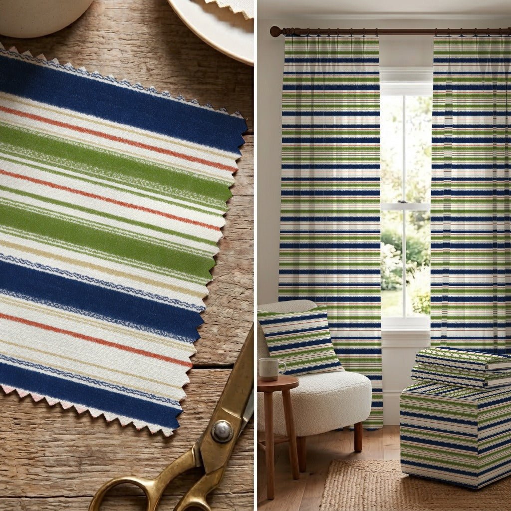 Vespera Stripes - Fabric - Linen Rowe